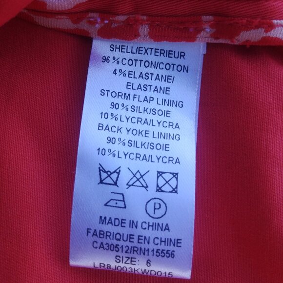 Ports International orange cotton cropped double breasted jacket size 6 - Picture 13 of 14